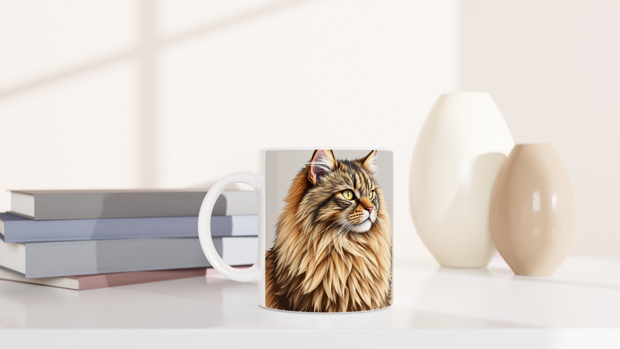 Maine Coon Majestic Mug — detail view | Wild Thread Co
