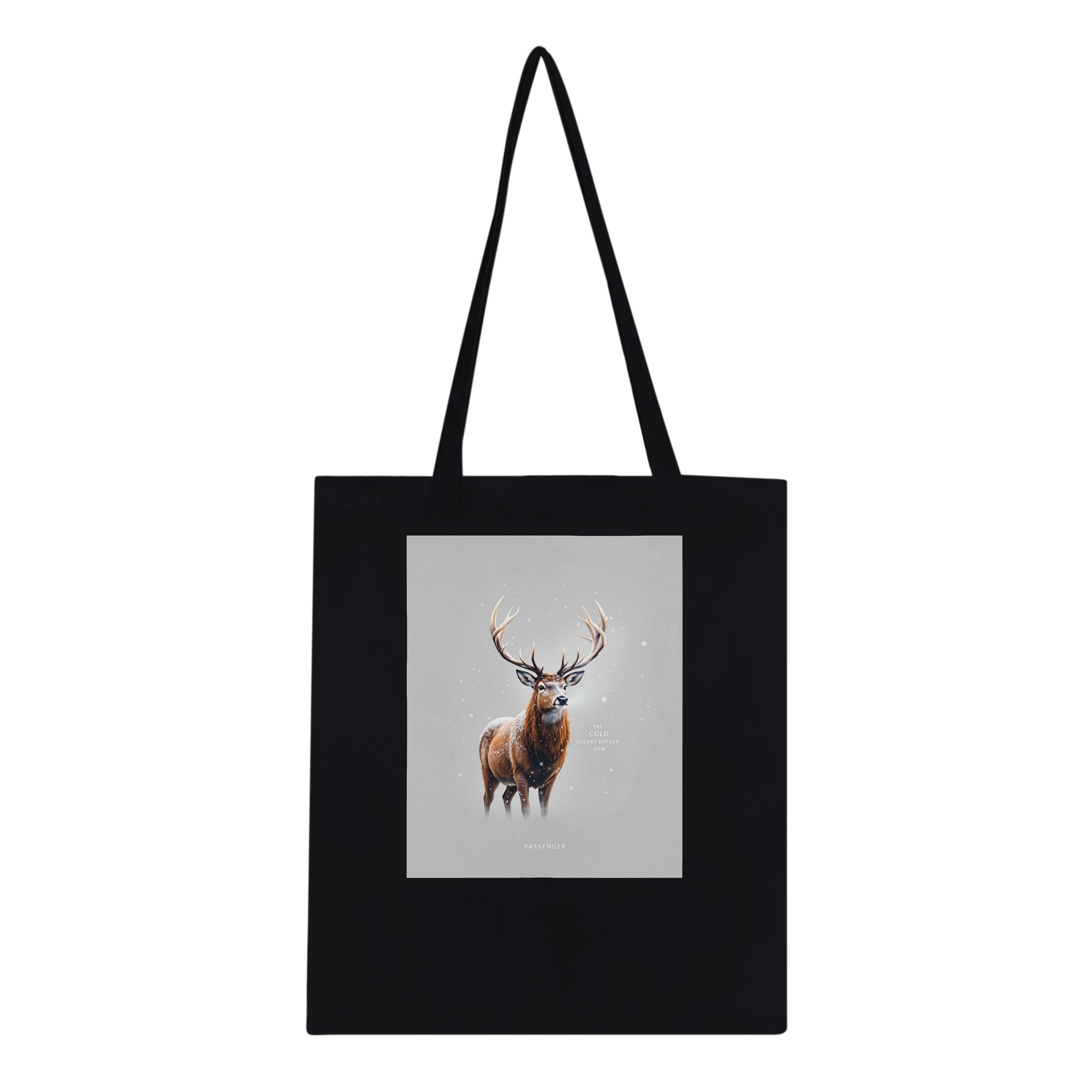 Red Deer Winter Stag Tote Bag Cotton Shopper UK — Tote Bag | Wild Thread Co