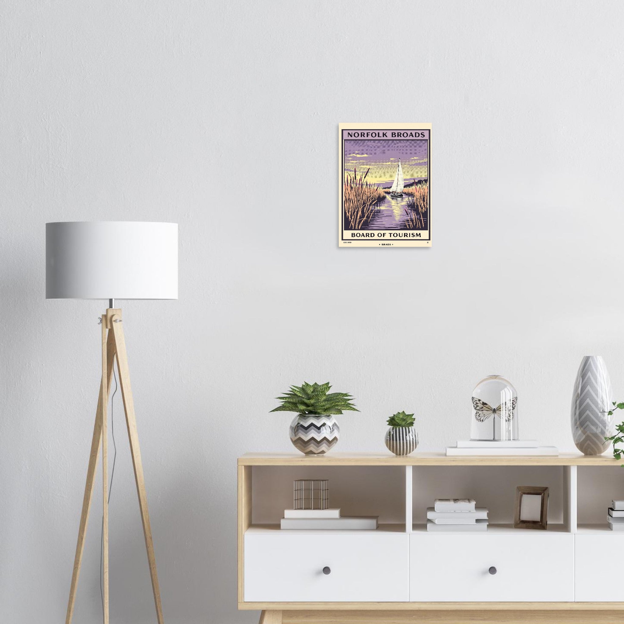 Norfolk Broads Vintage Travel Poster — Art Print | Wild Thread Co UK