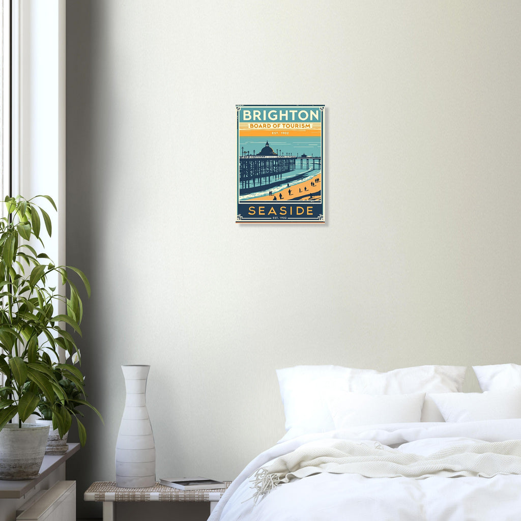 Brighton Vintage Travel Poster — Art Print | Wild Thread Co