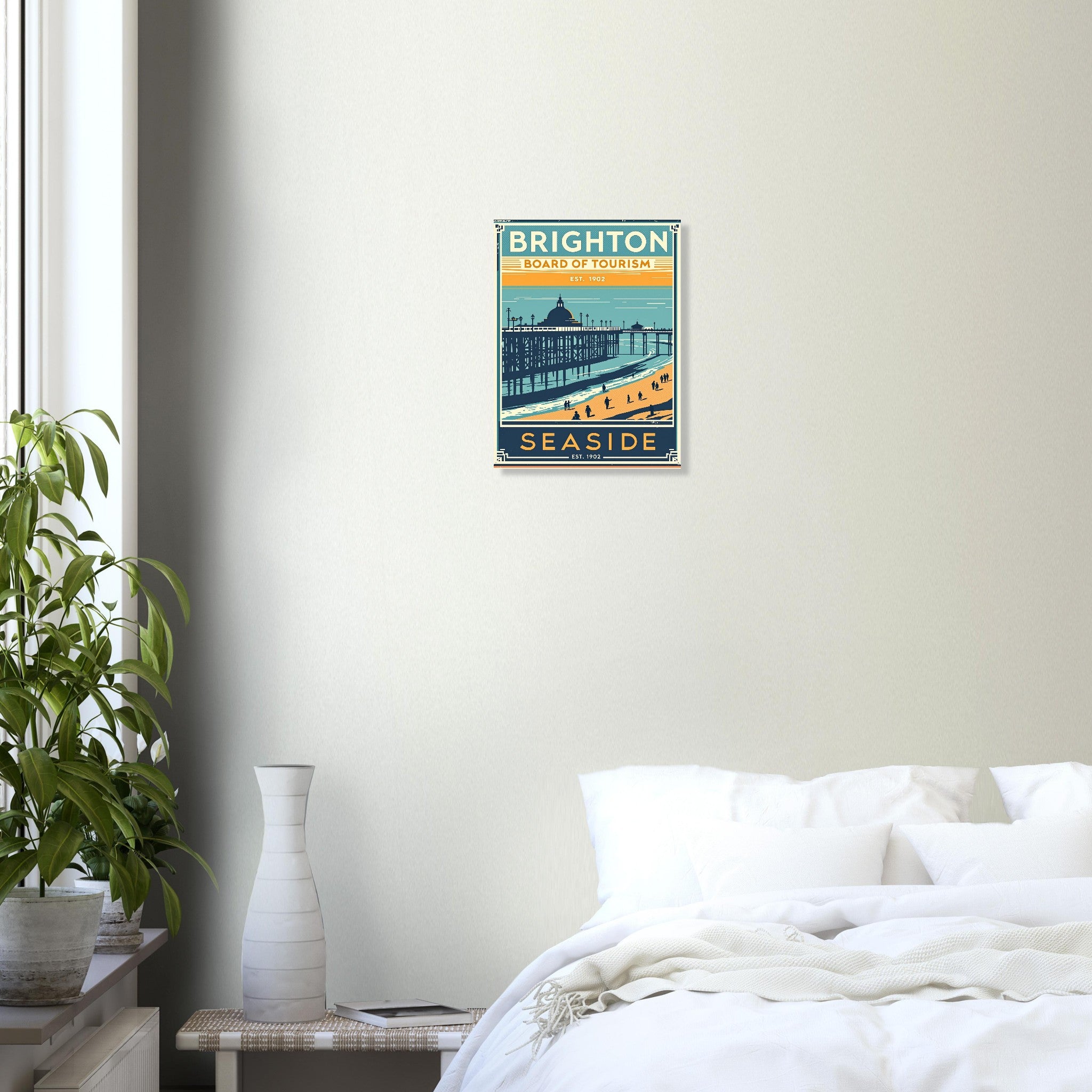 Brighton Vintage Travel Poster — Art Print | Wild Thread Co