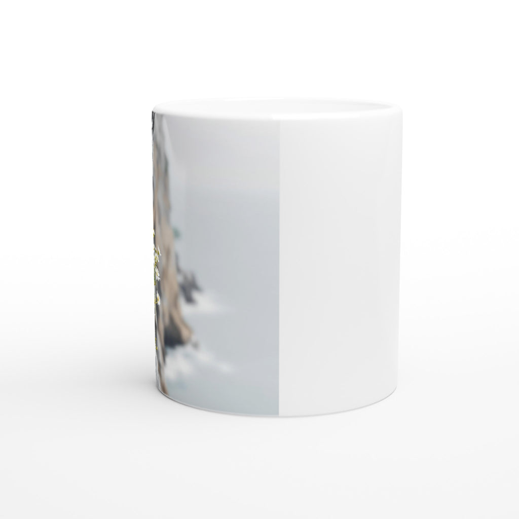 Sea Campion Cliff Crack Granite Mug — detail view | Wild Thread Co