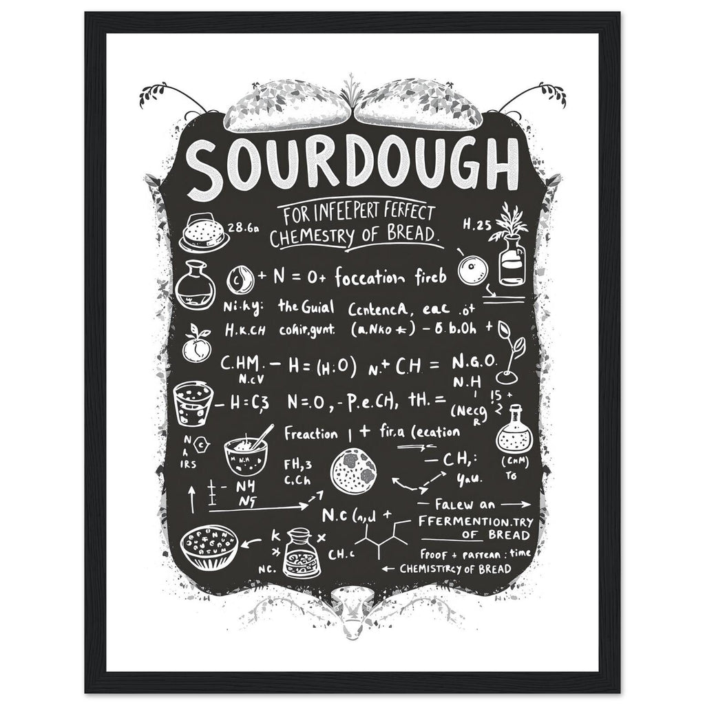 Baker Chemistry Blackboard Framed Print — Framed Art Print | Wild Thread Co