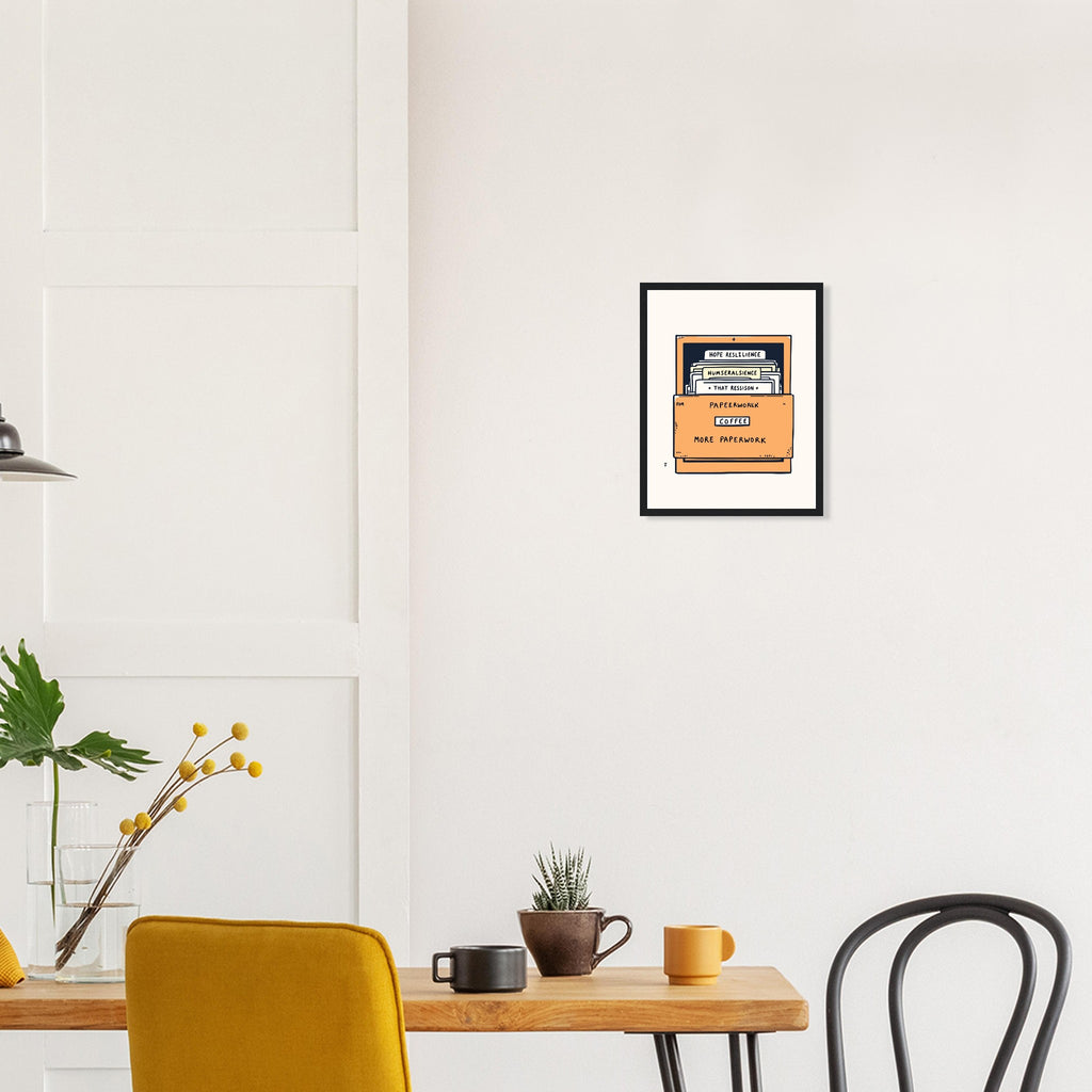 Social Worker Truth Framed Print Wall Art Ready to Hang UK Framed Art Print — detail view | Wild Thread Co