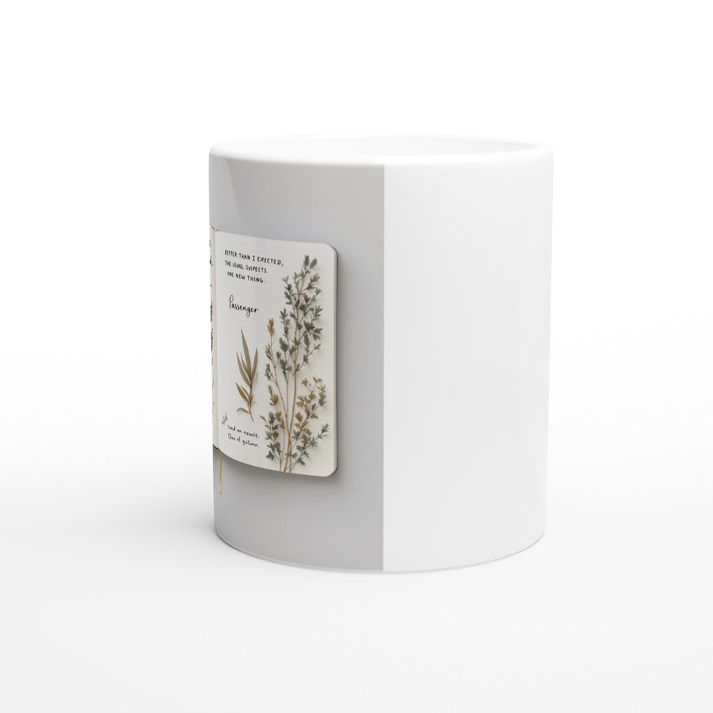 Naturalist Field Journal Sketches Mug — detail view | Wild Thread Co