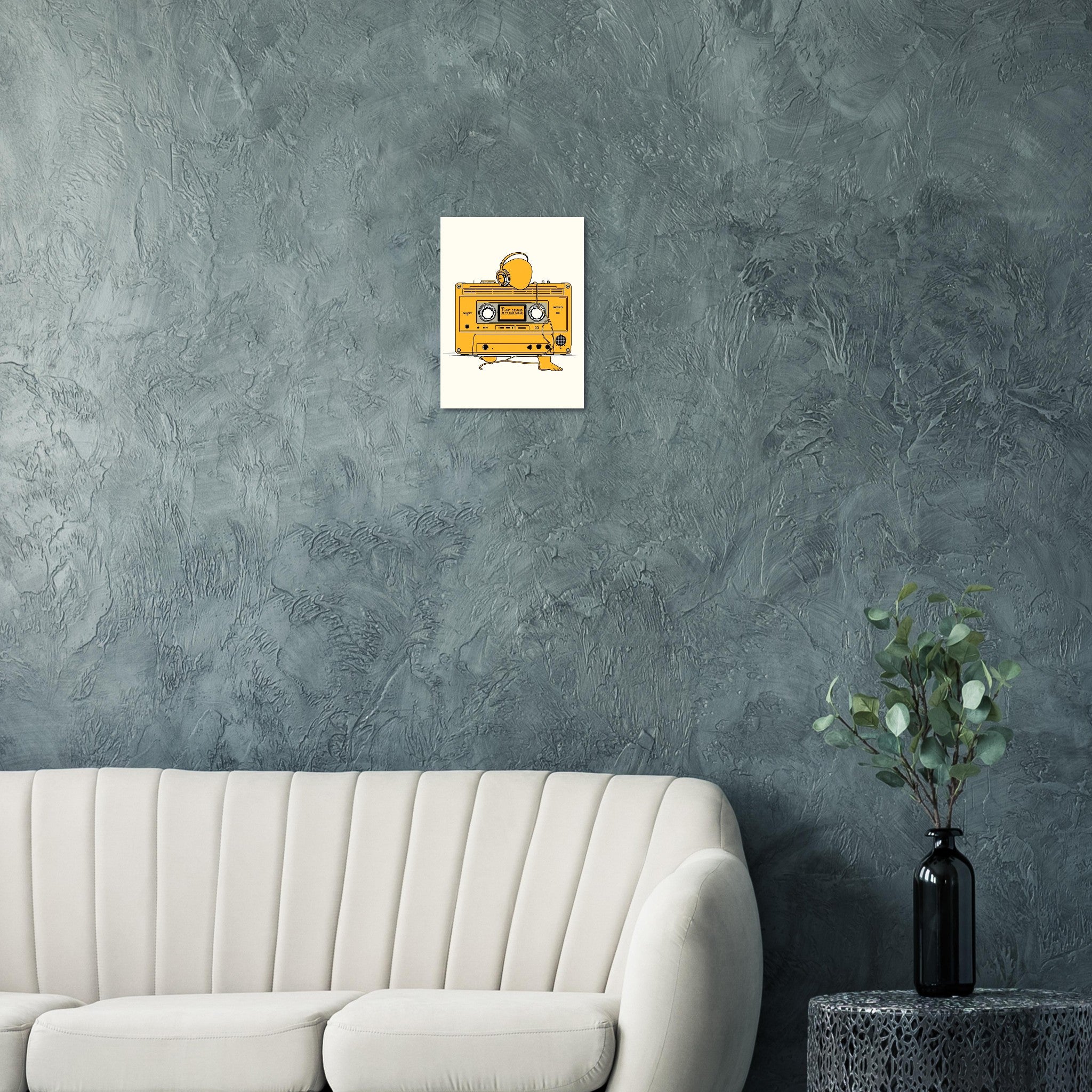 Walkman Introvert Art Print Art Print — detail view | Wild Thread Co