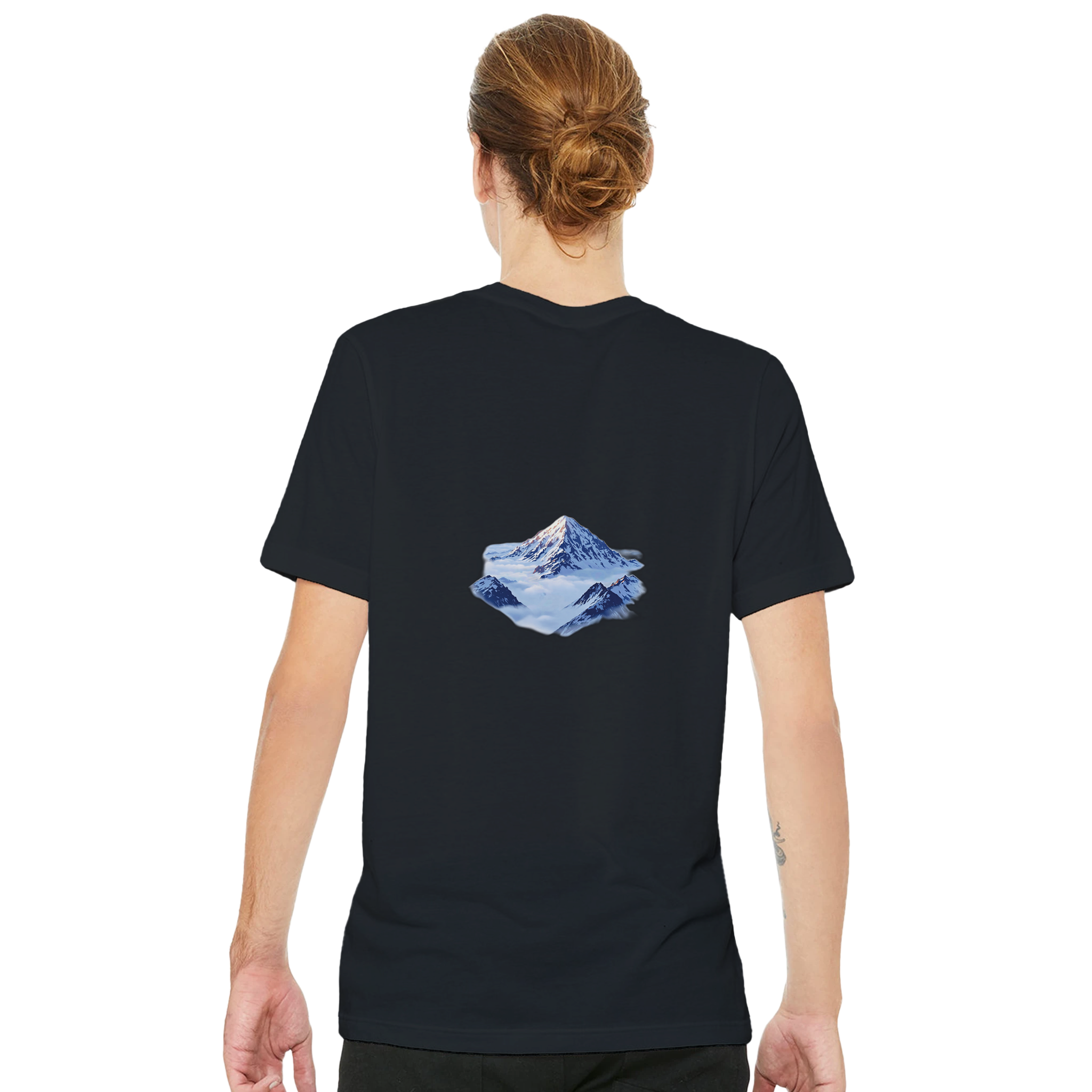 Snowdon Y Wyddfa Cloud Inversion T-Shirt — detail view | Wild Thread Co