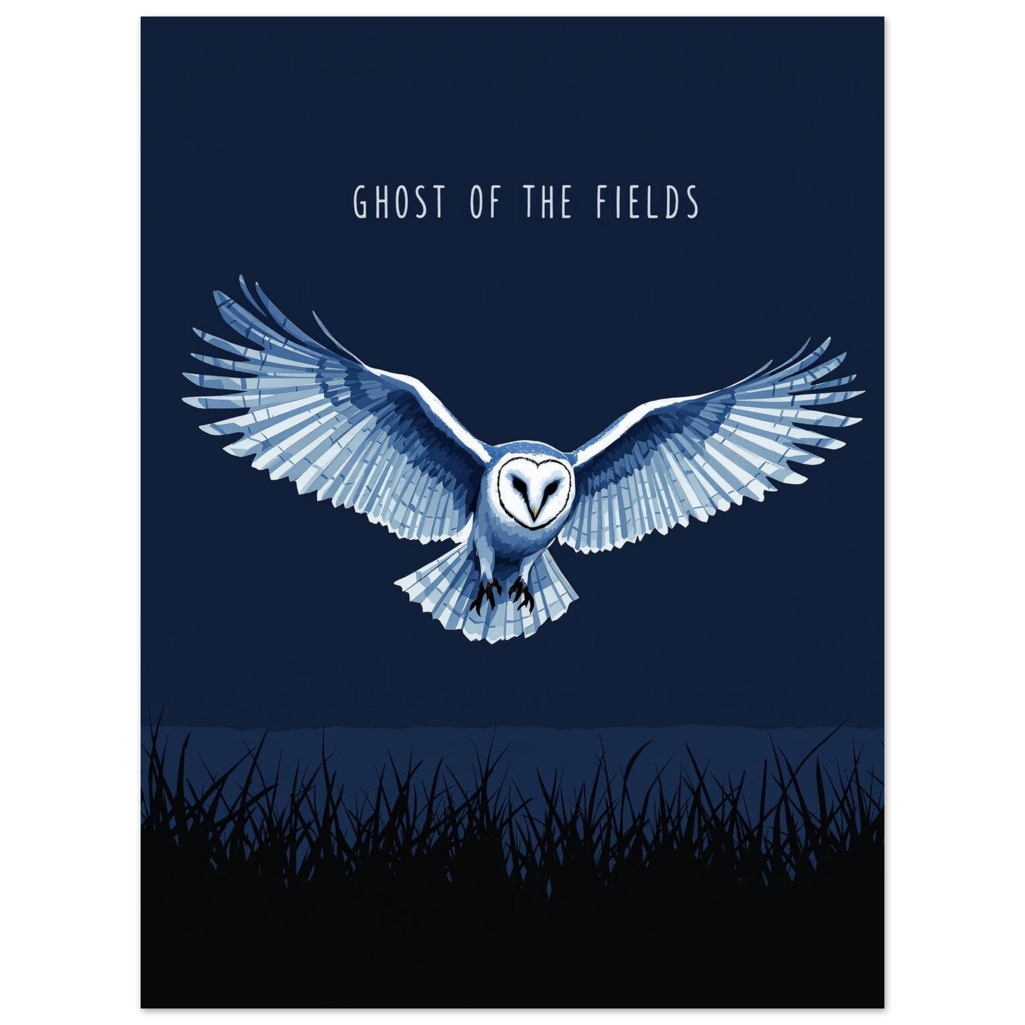 Barn Owl Gift UK Art Print Art Print — detail view | Wild Thread Co