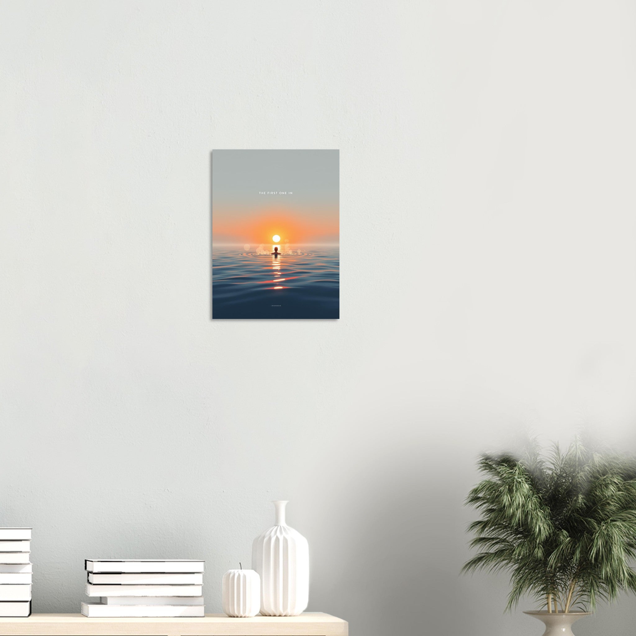 Dawn Swimmer Art Print Poster Wall Art UK — Art Print | Wild Thread Co
