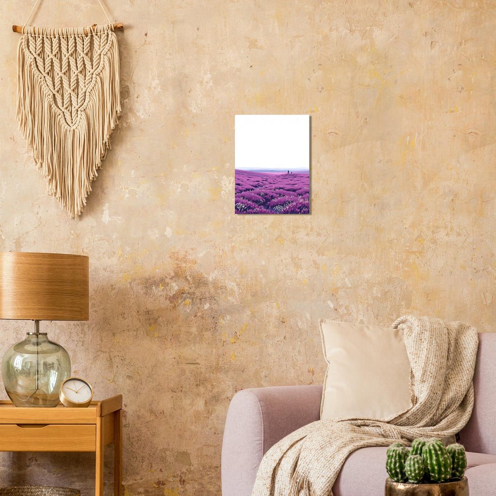 Purple Heather Moor August A1 Art Print Art Print — detail view | Wild Thread Co