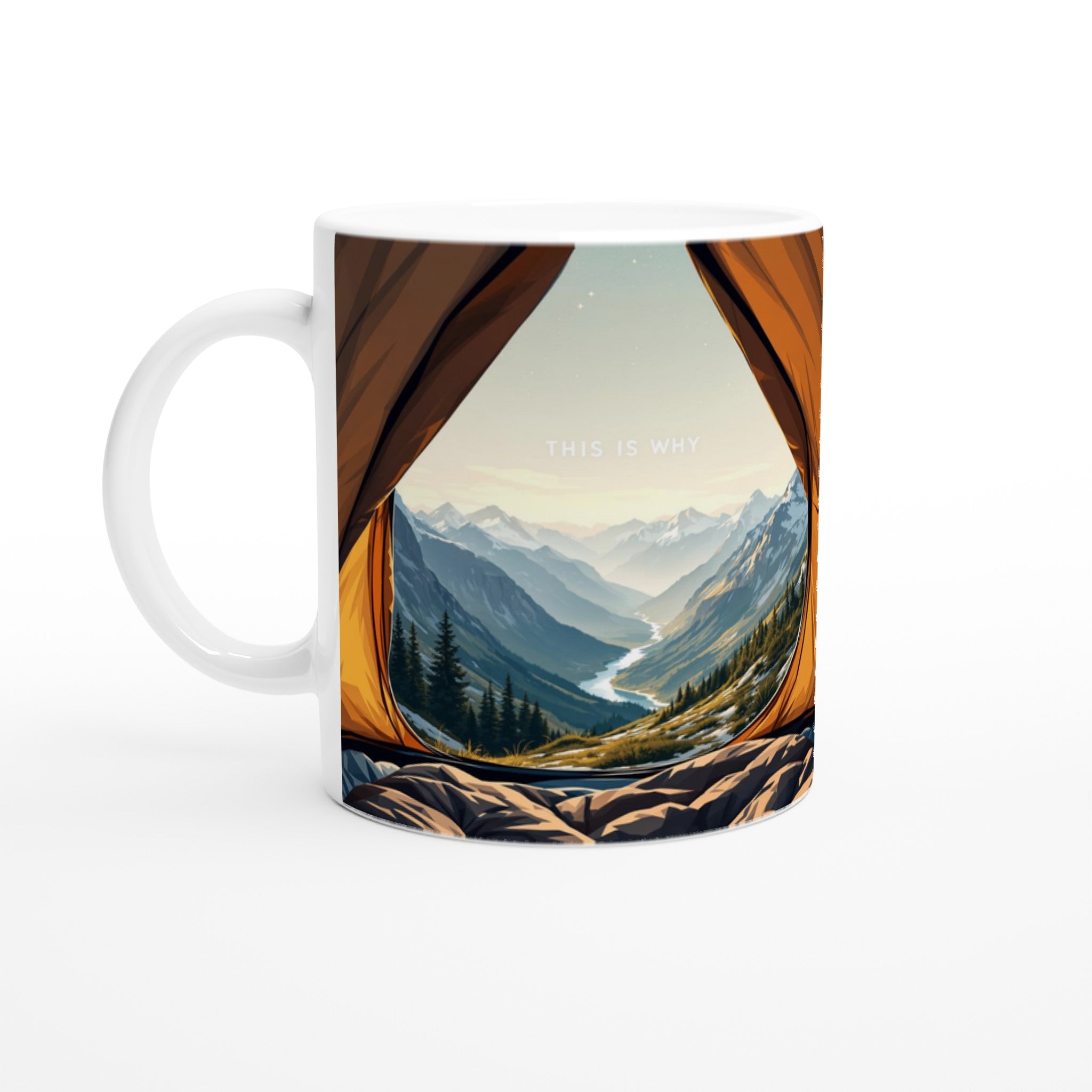 Tent Doorway Mountain Morning — Mug | Wild Thread Co UK