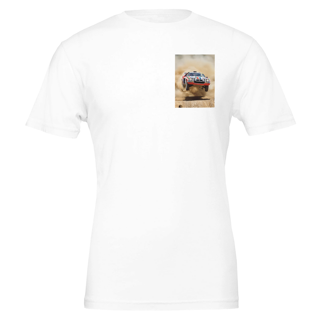 Lancia Stratos Rally T-Shirt — detail view | Wild Thread Co
