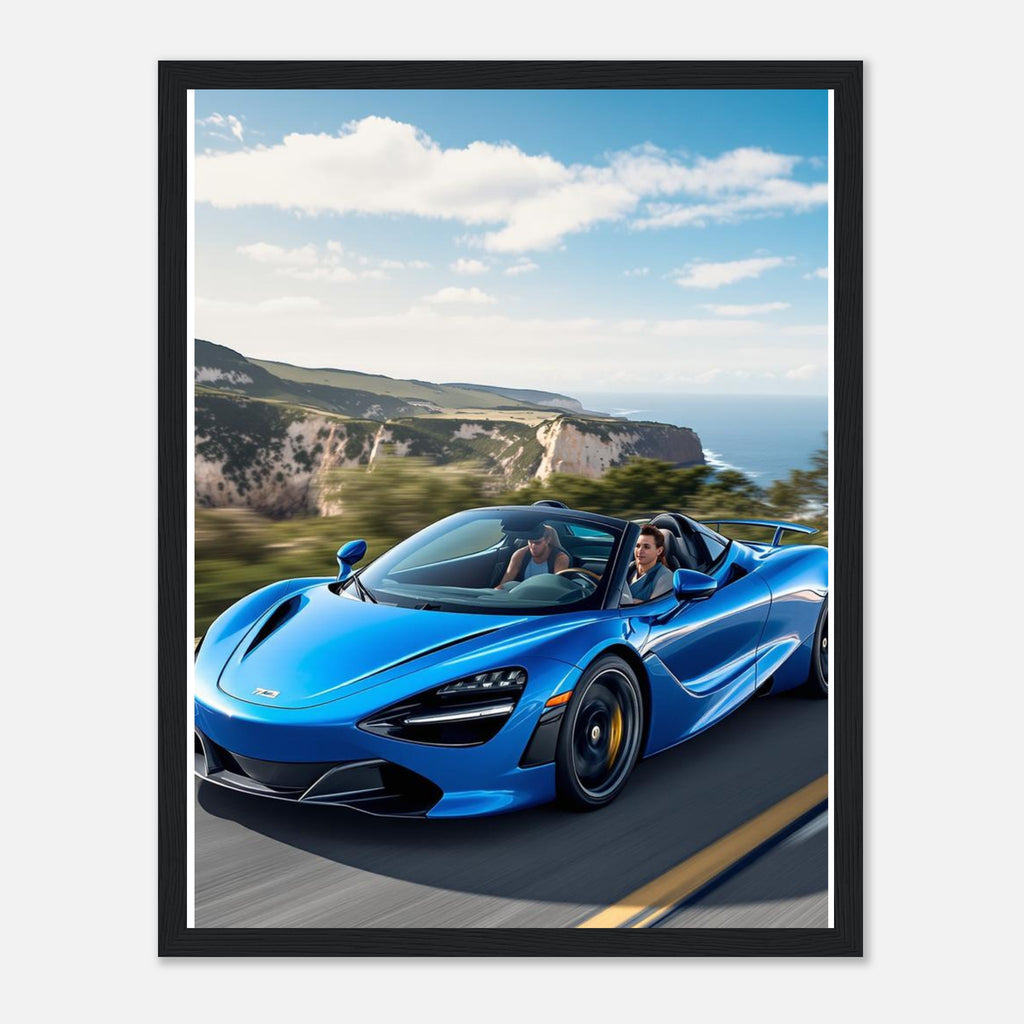 Mclaren 720s Spider Framed Art Print — detail view | Wild Thread Co