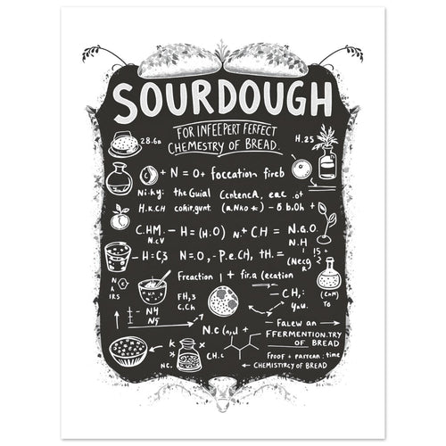 Chemistry Sourdough Baker Art Print Art Print — detail view | Wild Thread Co