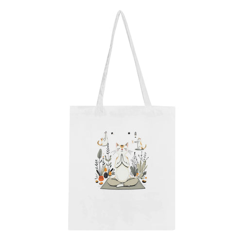 Cat Yoga Poses Tote Bag Cotton Shopper UK — Tote Bag | Wild Thread Co