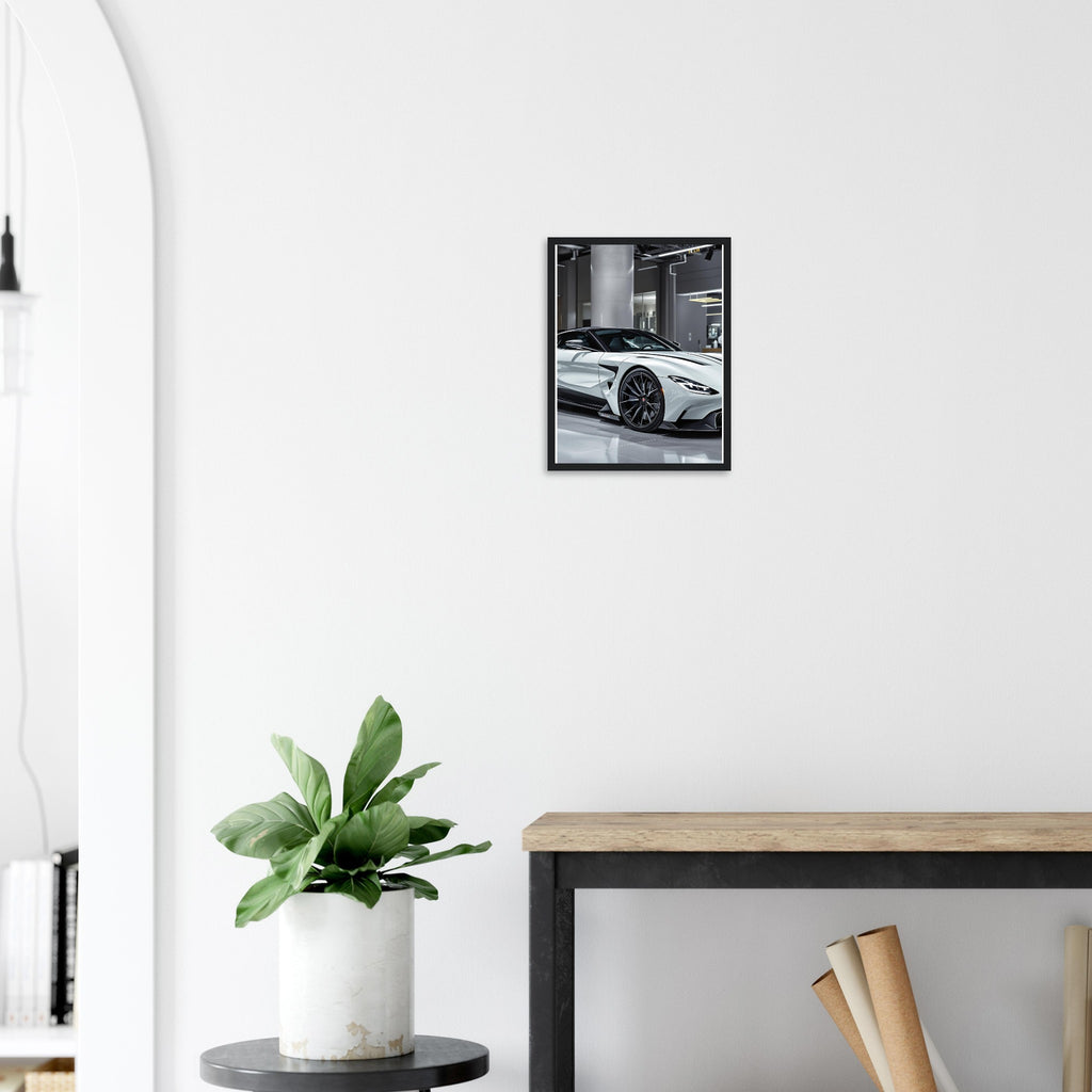 Aston Martin Valhalla Framed Art Print — detail view | Wild Thread Co