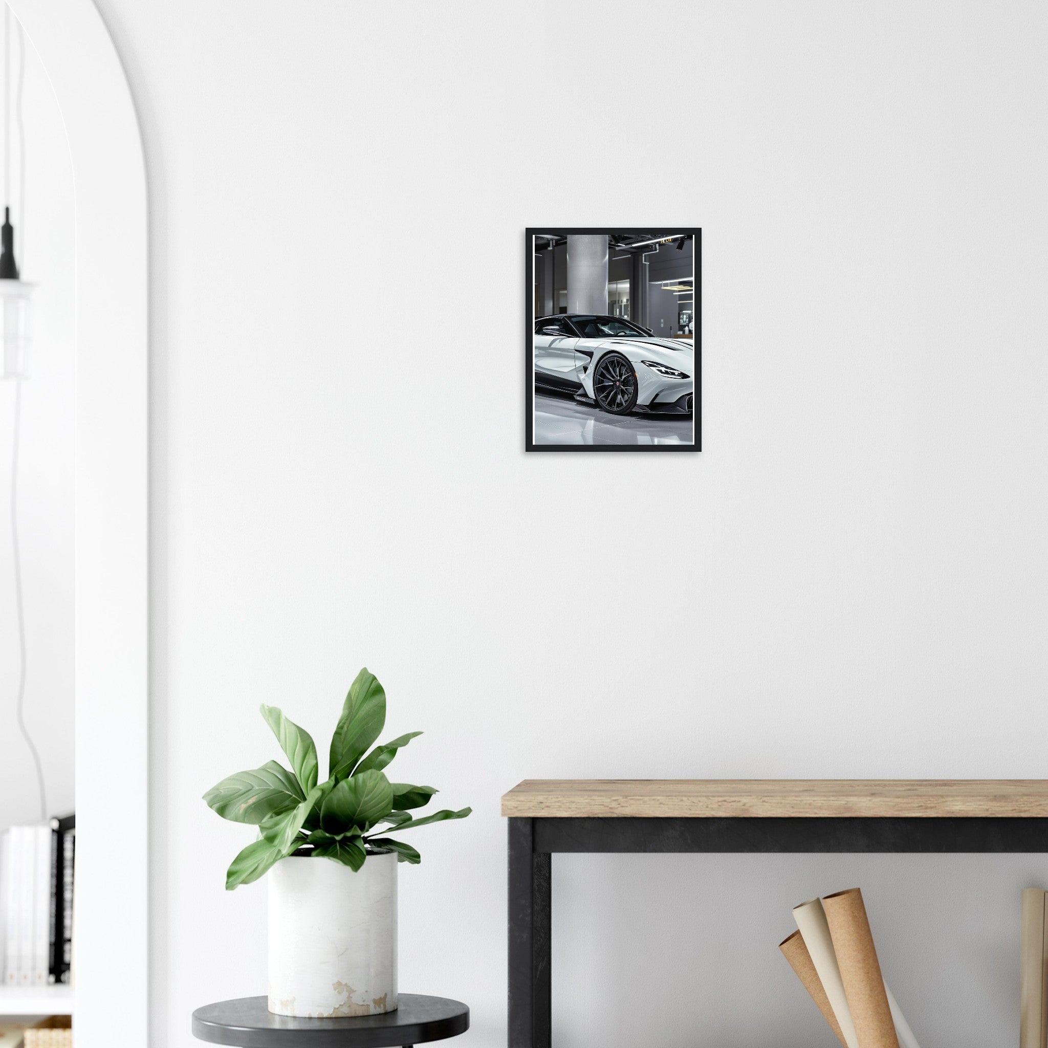 Aston Martin Valhalla Framed Art Print — detail view | Wild Thread Co