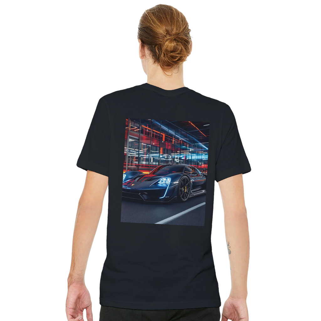 Porsche Mission X T-Shirt — detail view | Wild Thread Co