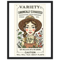 Gardener Framed Print Wall Art Ready to Hang UK Framed Art Print — detail view | Wild Thread Co