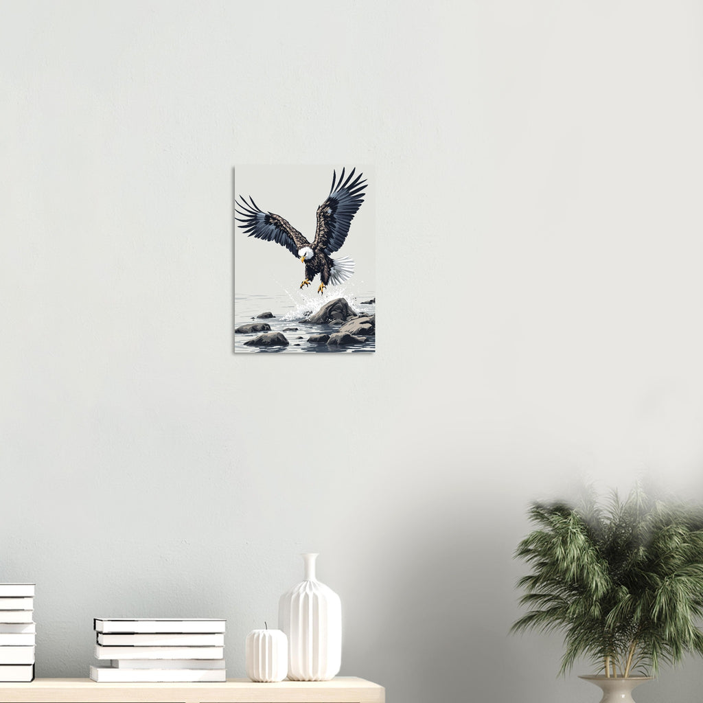 White-Tailed Eagle Scotland A1 Sea Eagle Gift Art UK Art Print Poster Wall Art U Art Print — detail view | Wild Thread Co