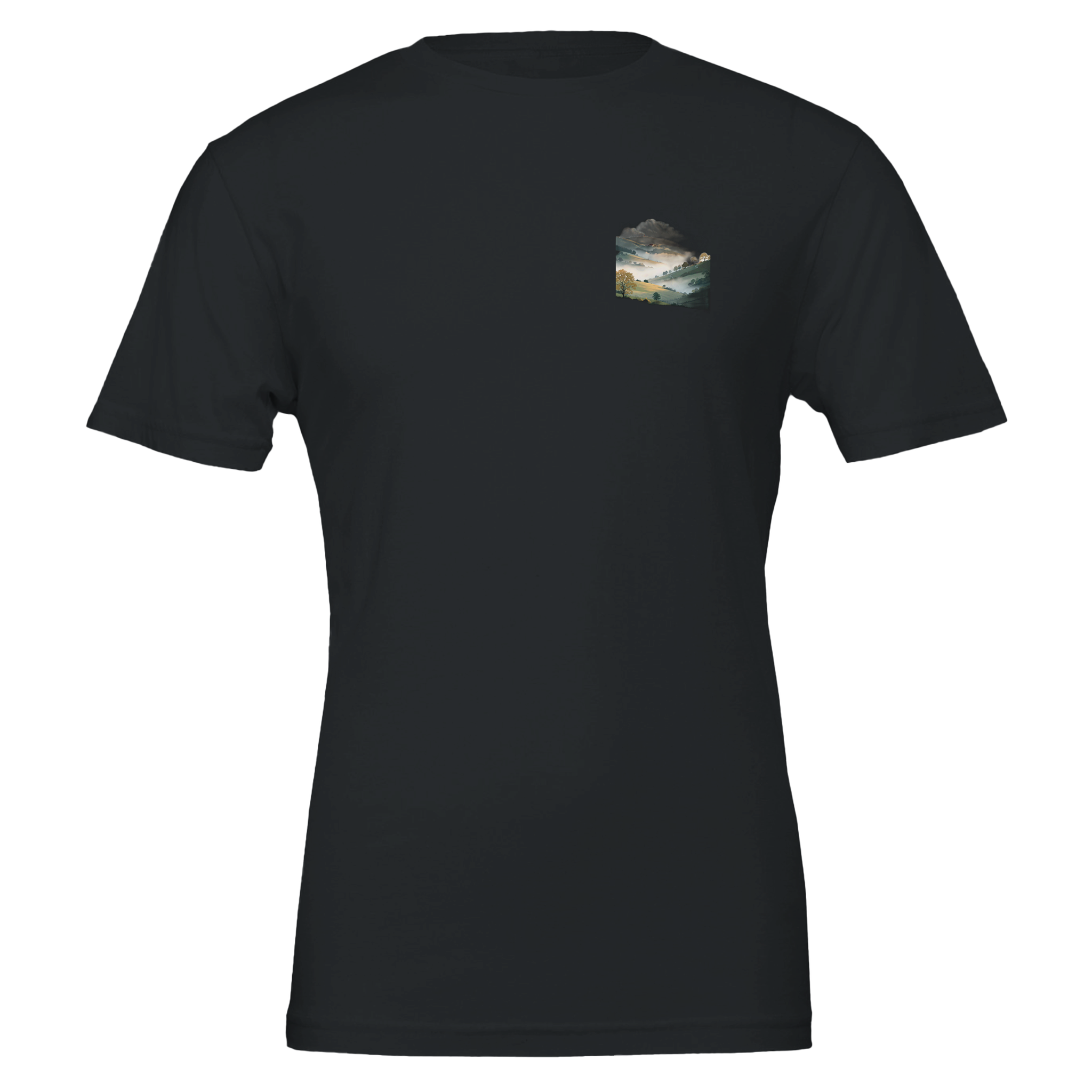 Morning Mist Valley Farm — T-Shirt | Wild Thread Co UK