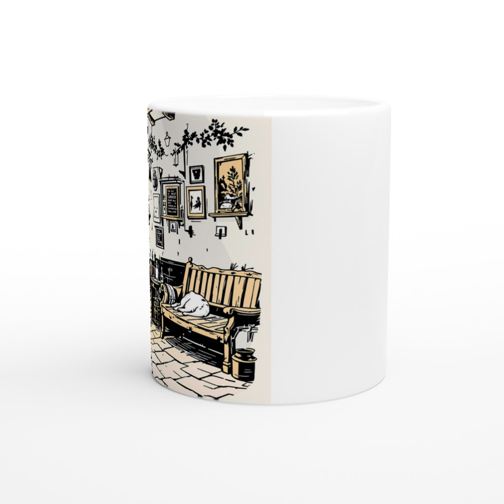 The Best Corner in England Country Pub Mug — detail view | Wild Thread Co
