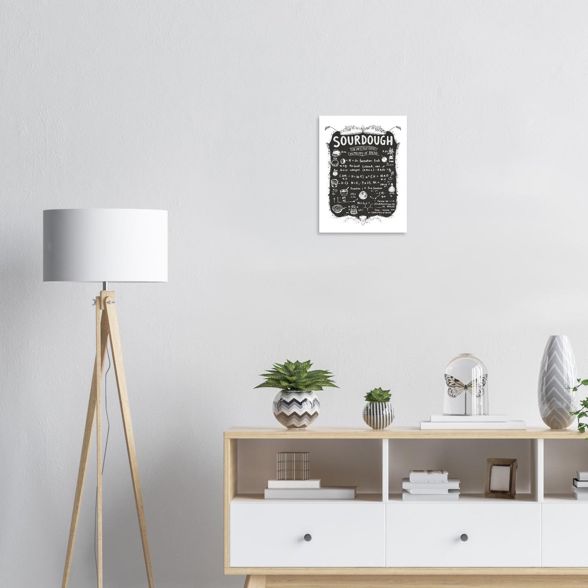 Chemistry Sourdough Baker Art Print Poster Wall Art UK — Art Print | Wild Thread Co