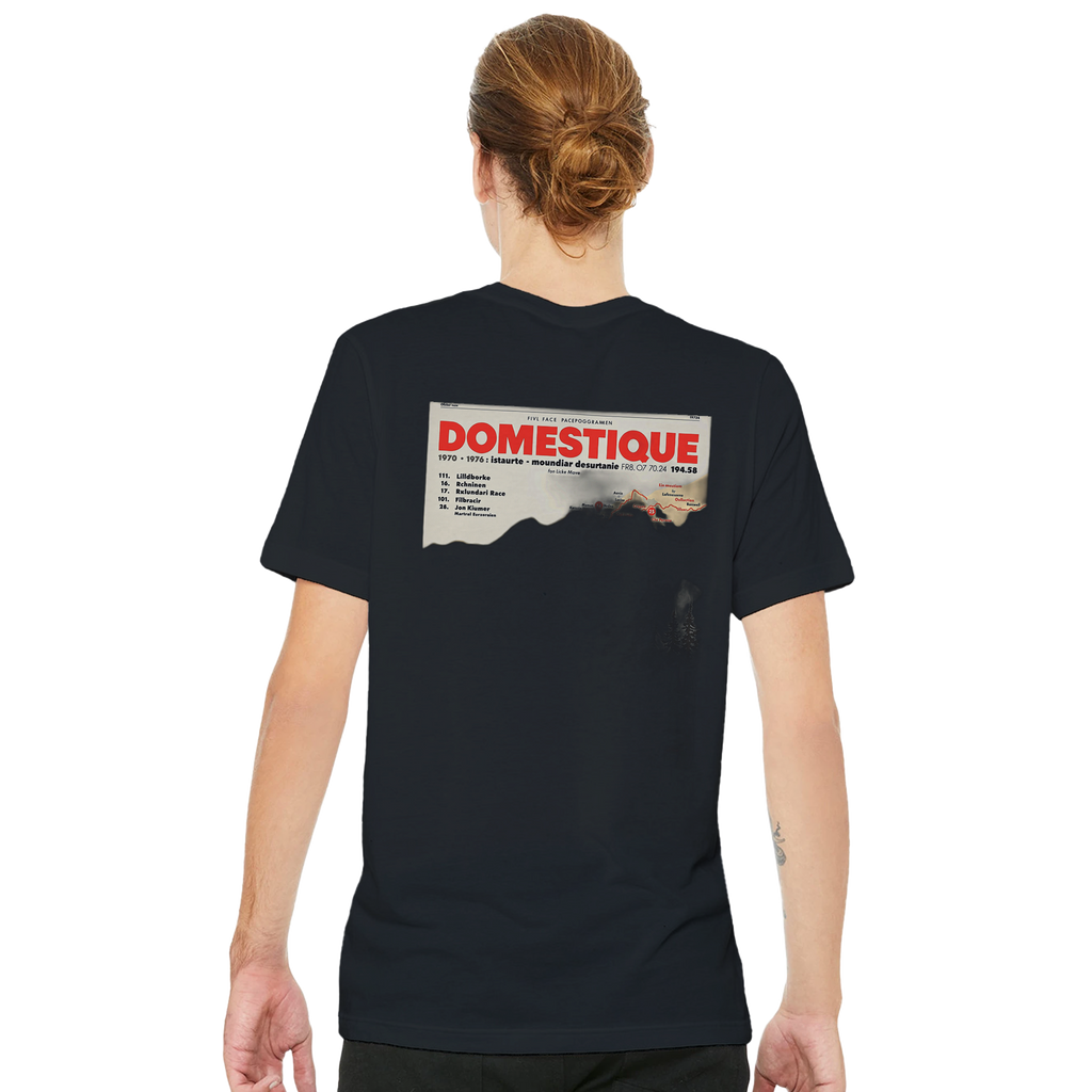 Retro Cycling Domestique T-Shirt — detail view | Wild Thread Co
