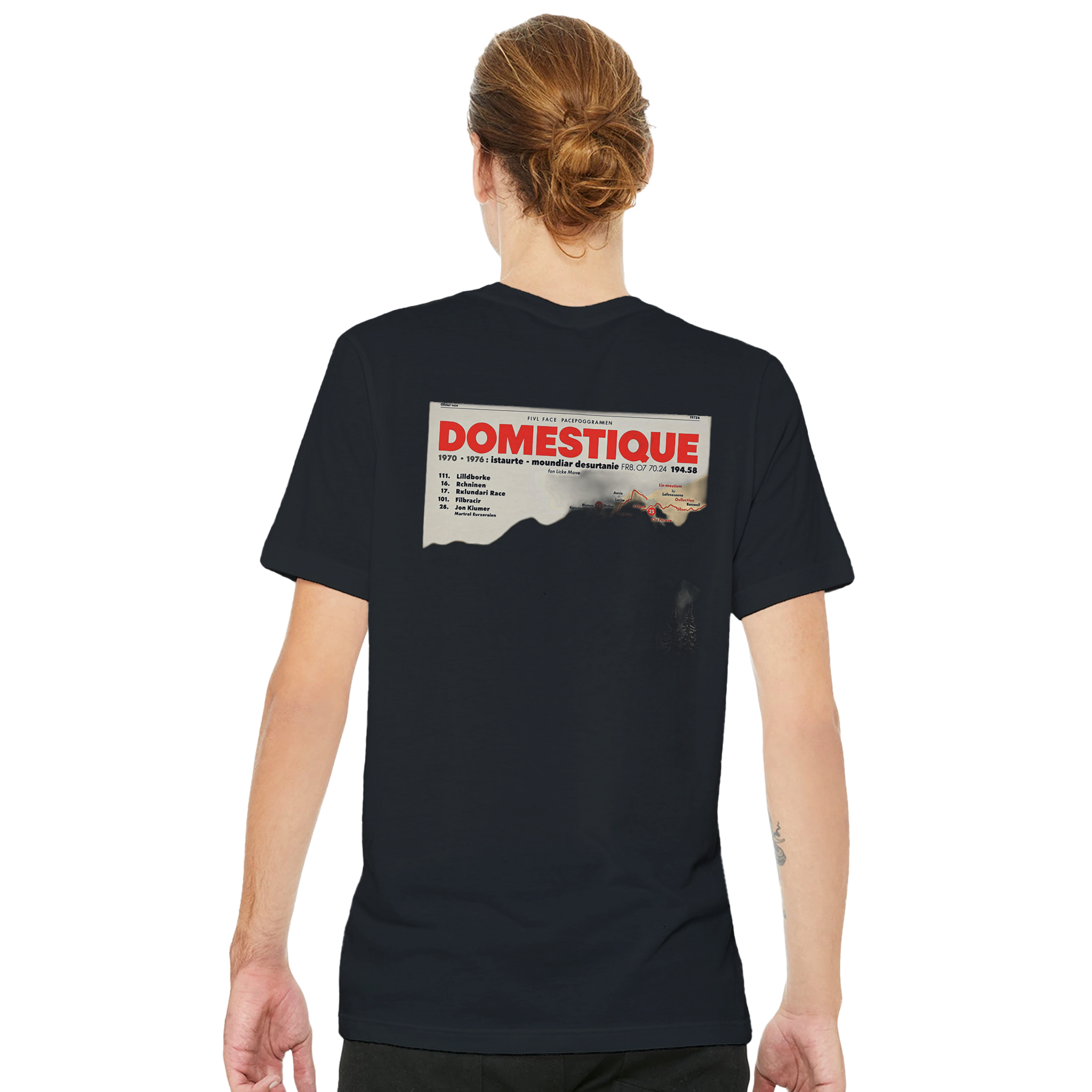 Retro Cycling Domestique T-Shirt — detail view | Wild Thread Co