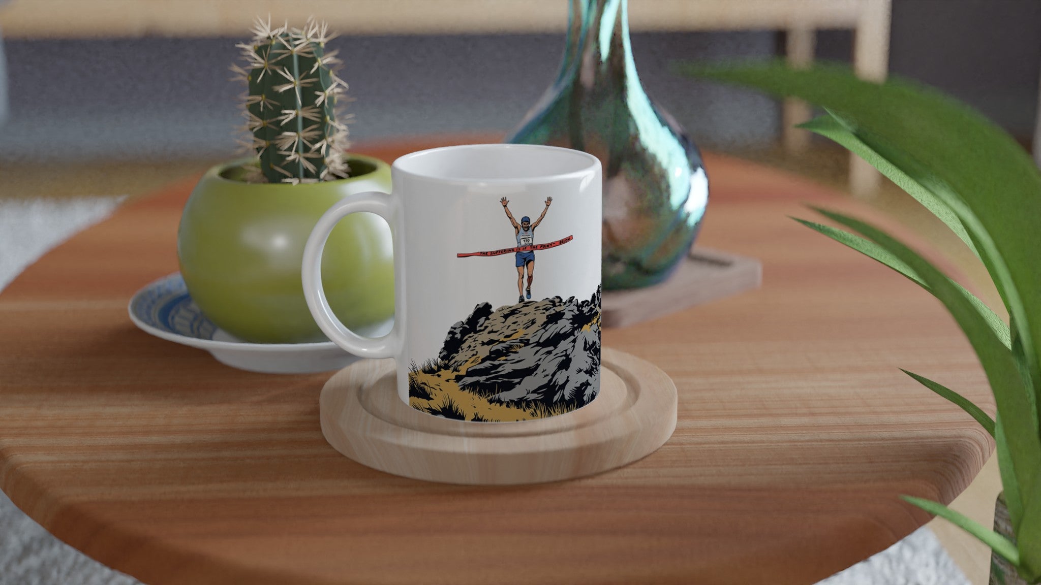 Fell Race Summit Finish Destroyed Mug Coffee Tea Ceramic 11oz — Mug | Wild Thread Co
