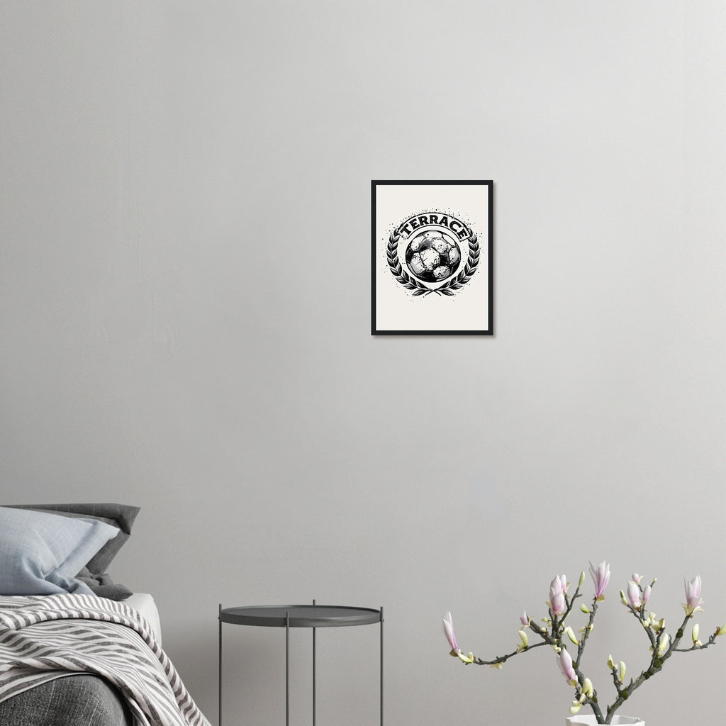 Retro Sports Football Framed Art Print — detail view | Wild Thread Co