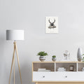Stag Beetle Oak Log British Insect Art A1 UK Art Print — Art Print | Wild Thread Co UK
