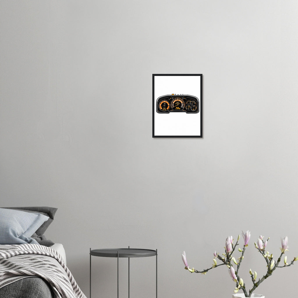 Paramedic Instrument Panel Spoof Framed Art Print — detail view | Wild Thread Co
