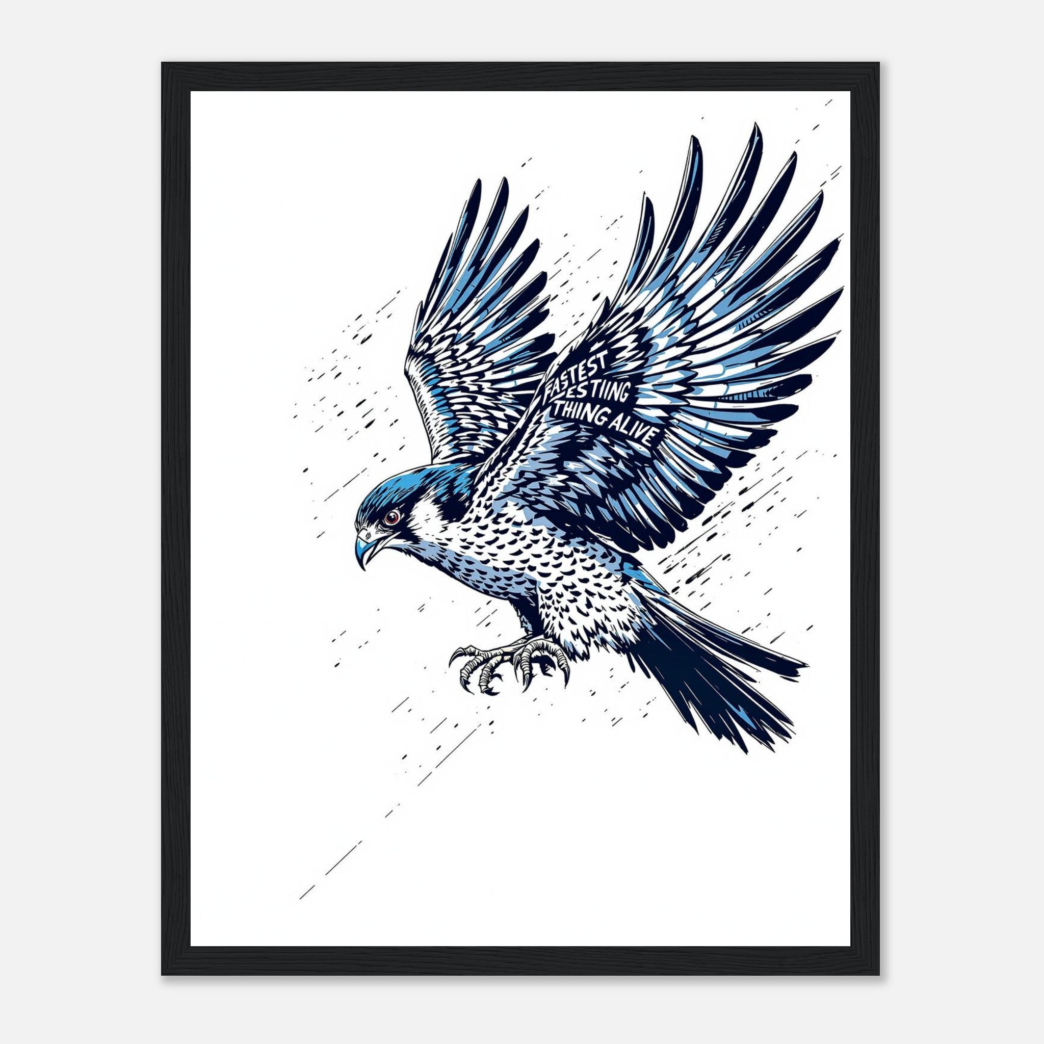 Peregrine Dive Framed Print — Framed Art Print | Wild Thread Co