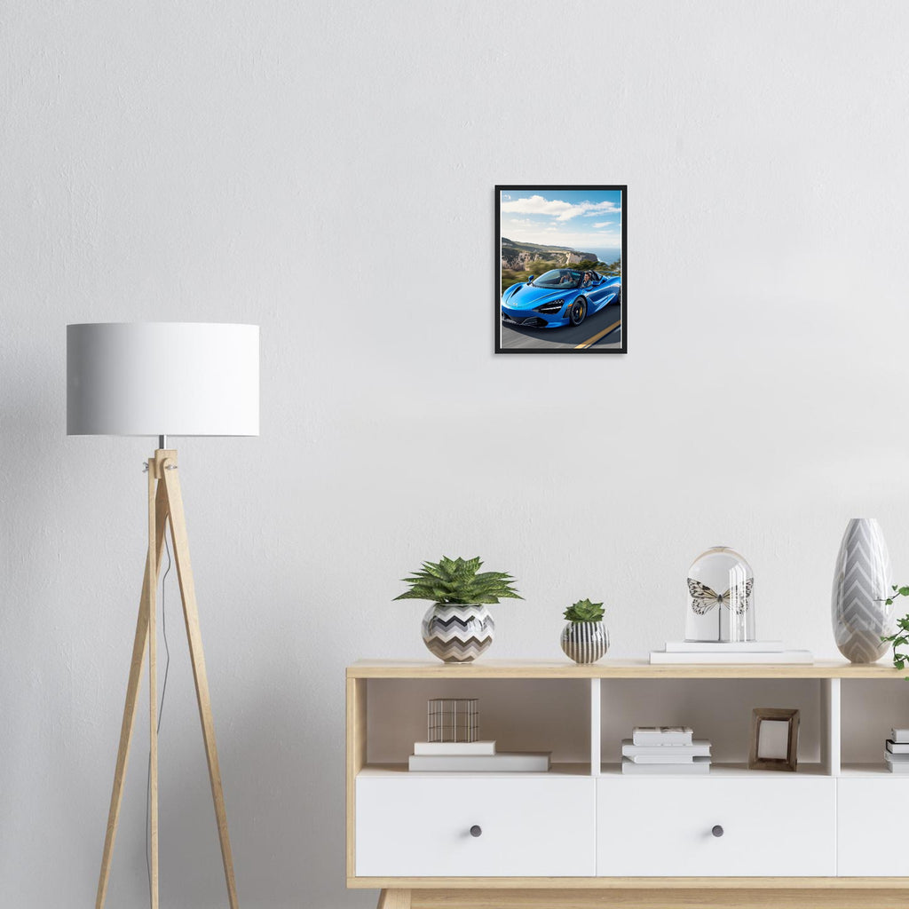 Mclaren 720s Spider Framed Art Print — detail view | Wild Thread Co