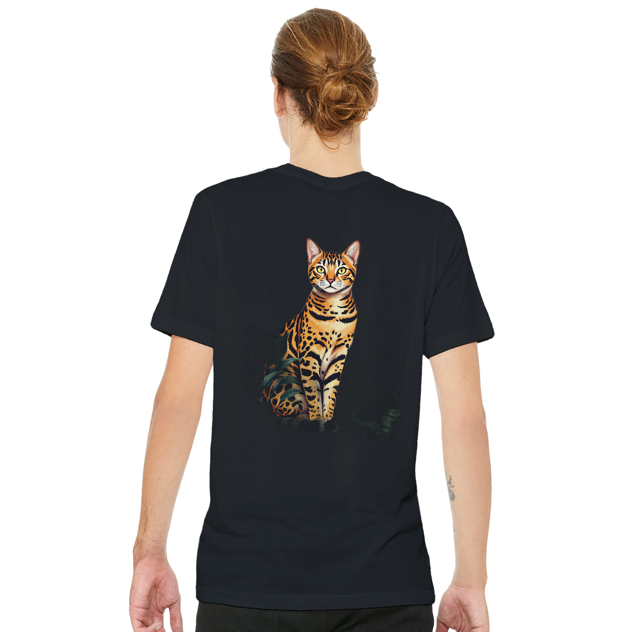 Bengal Cat Jungle T-Shirt — detail view | Wild Thread Co