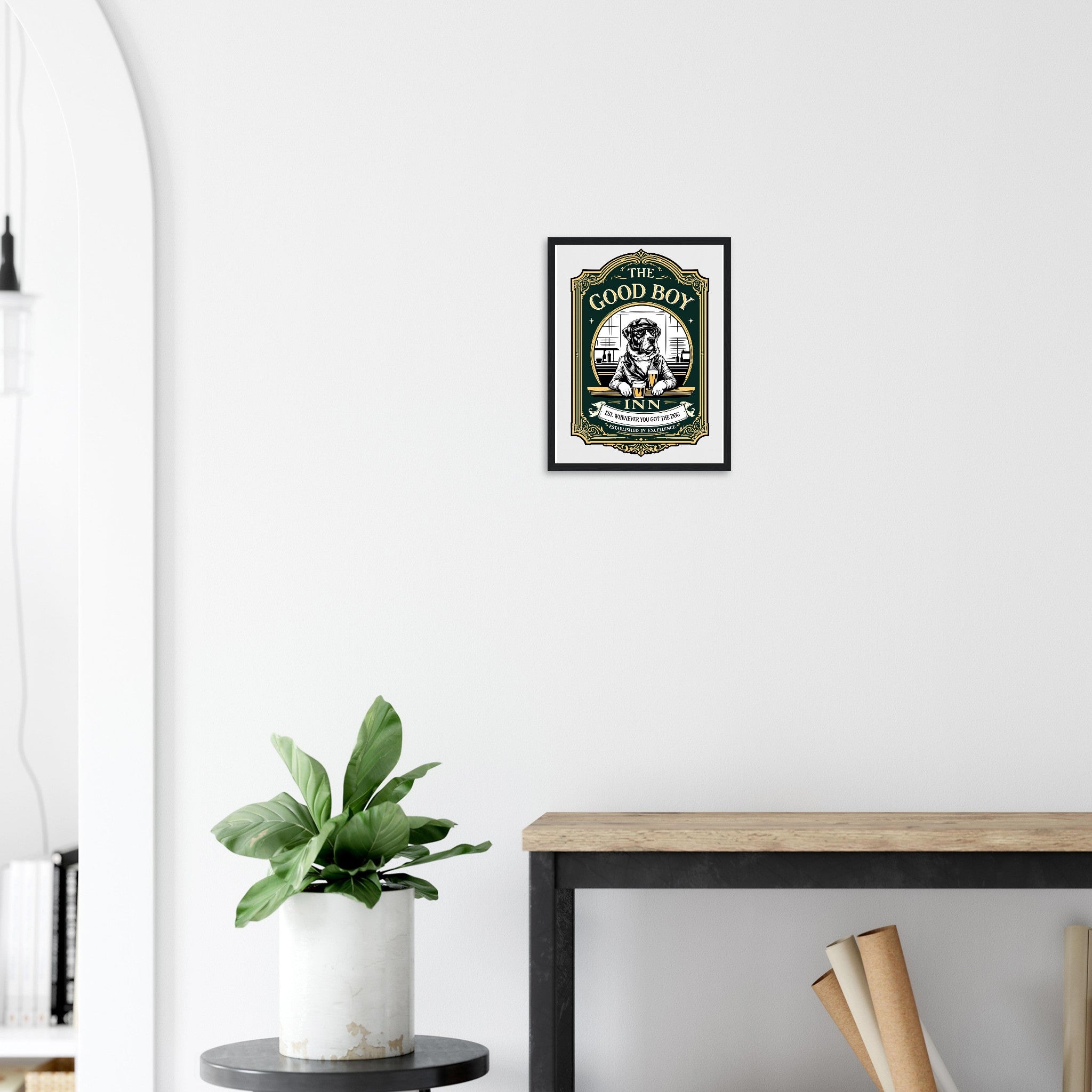 Dog Dad Pub Print Material — detail view | Wild Thread Co