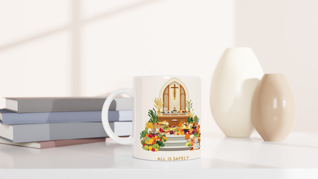 Harvest Festival Church Abundance Mug — detail view | Wild Thread Co