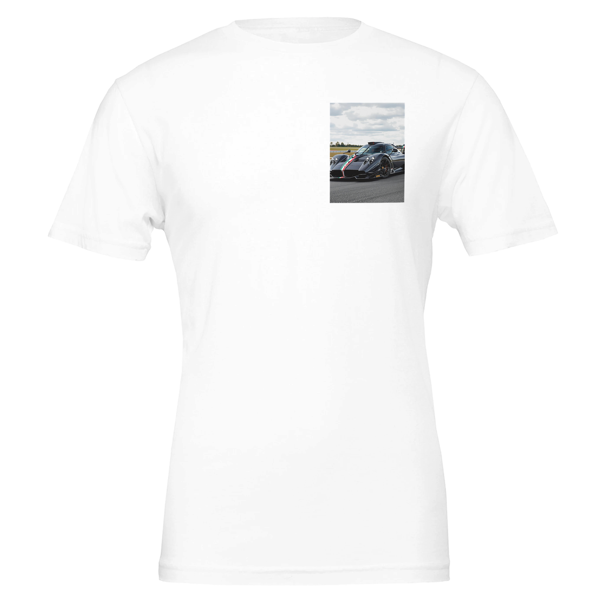 Pagani Zonda R T-Shirt — detail view | Wild Thread Co