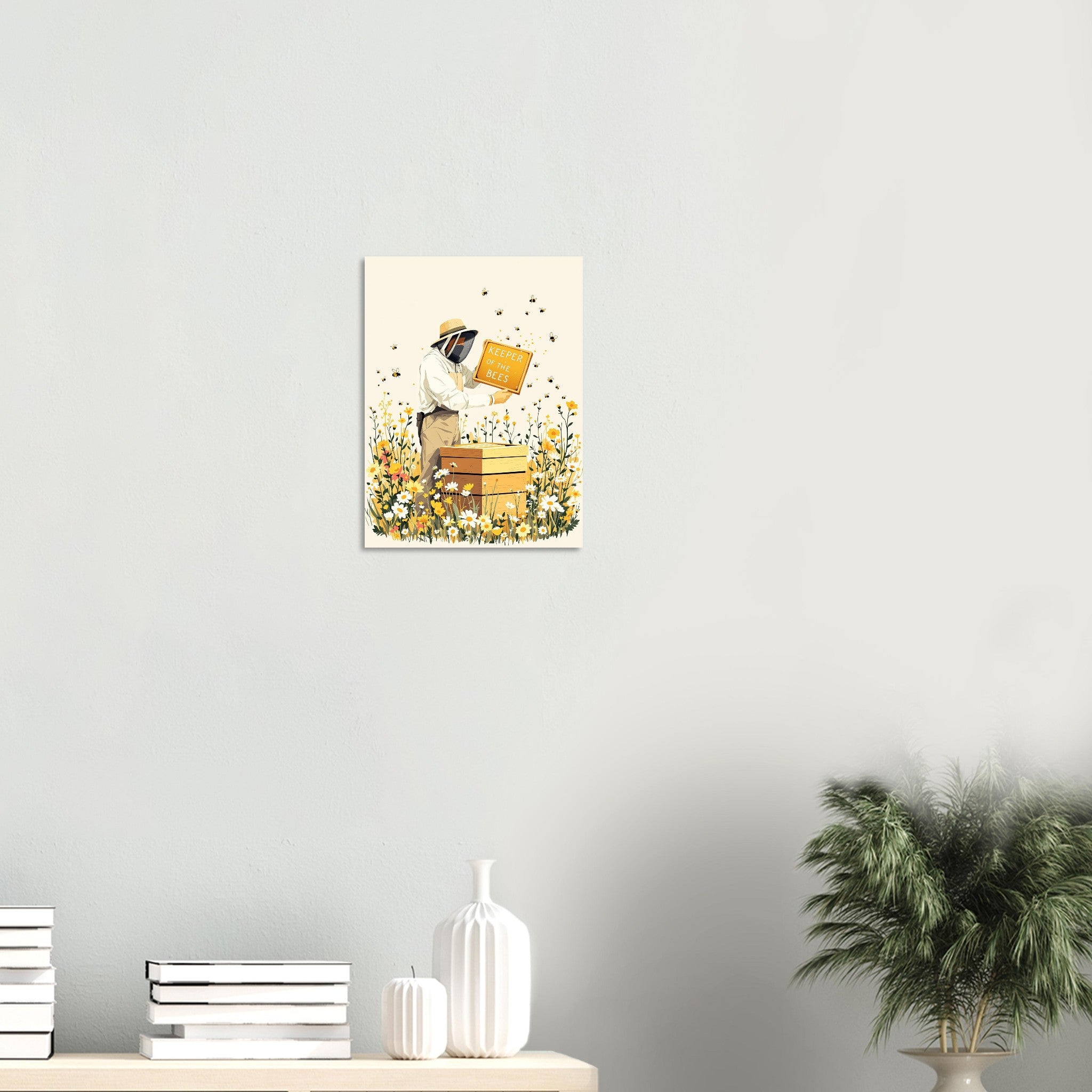 Beekeeper Gift Art Print Art Print — detail view | Wild Thread Co
