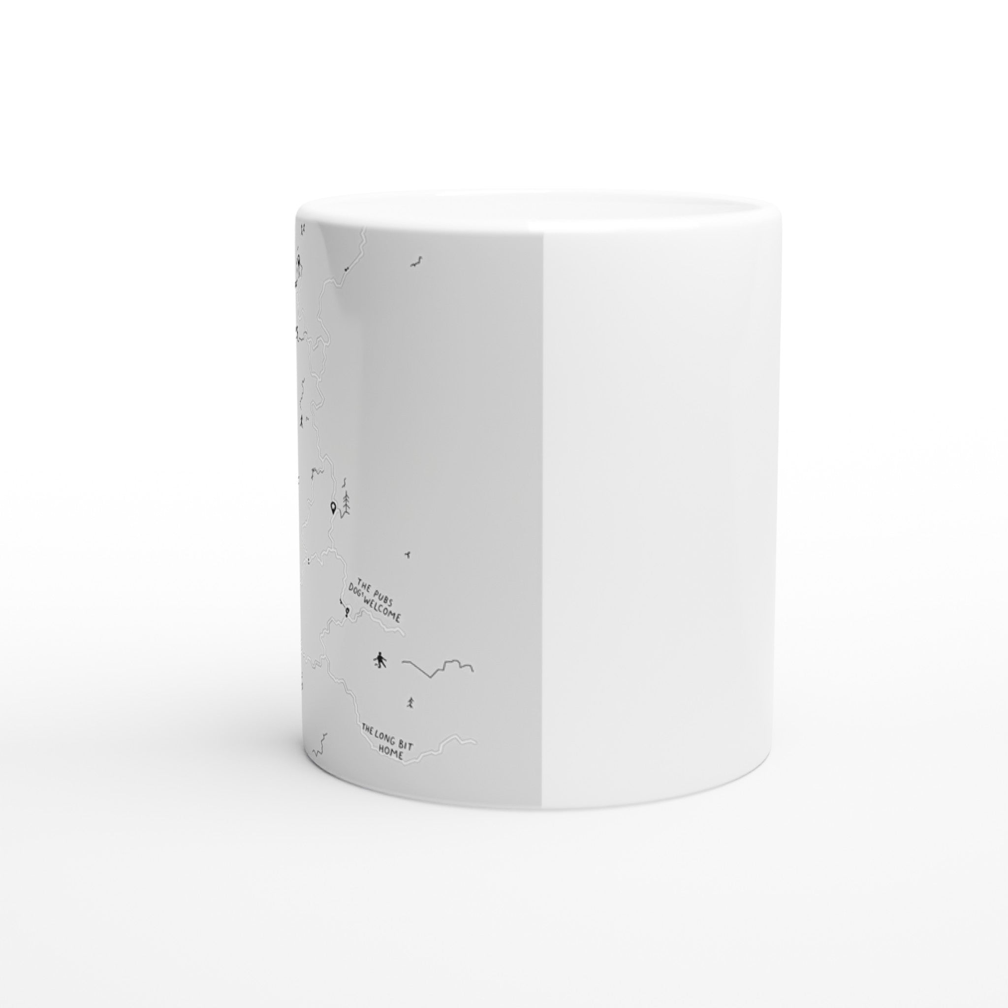 Dog Walker Os Map Spoof Mug — detail view | Wild Thread Co