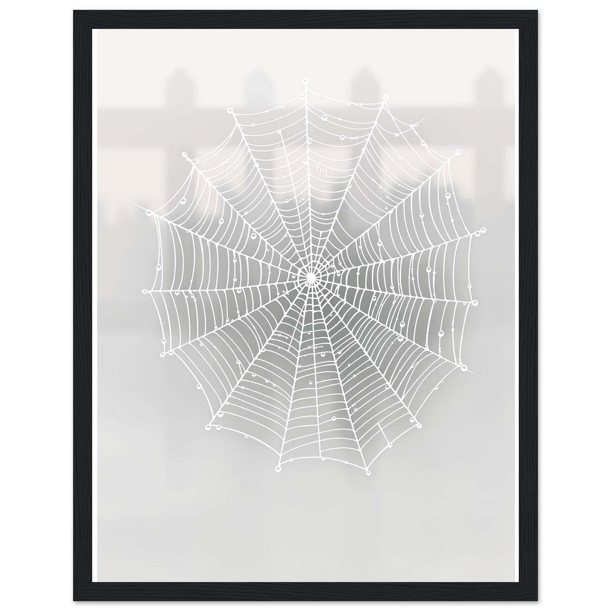 Spider Web Morning Dew Architecture — Print Material | Wild Thread Co UK
