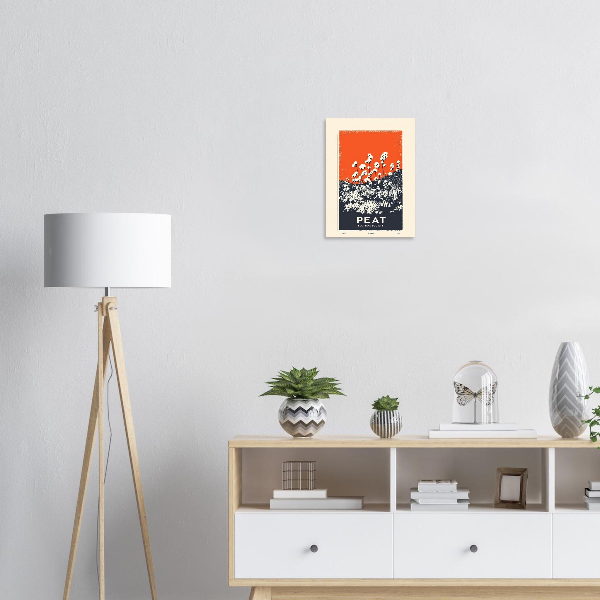 Peat Bog Vintage Travel Poster — Art Print | Wild Thread Co UK