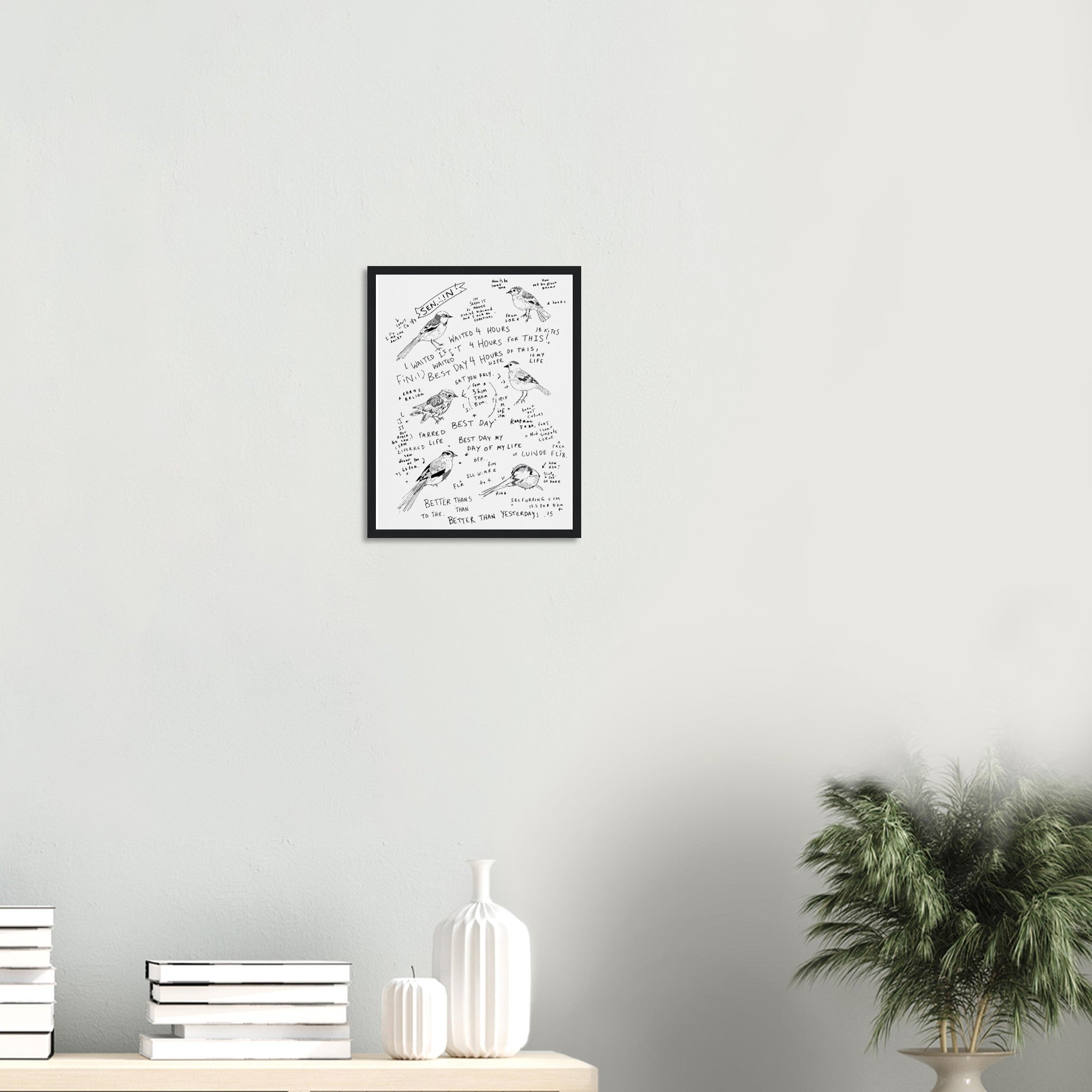 Birdwatcher Field Notebook Framed Print — Framed Art Print | Wild Thread Co