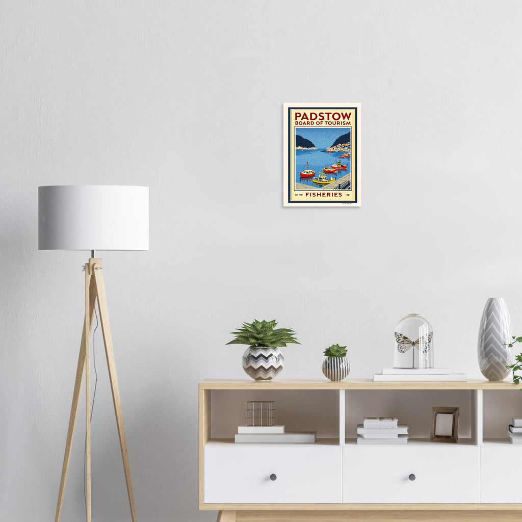 Padstow Vintage Travel Poster — Art Print | Wild Thread Co UK