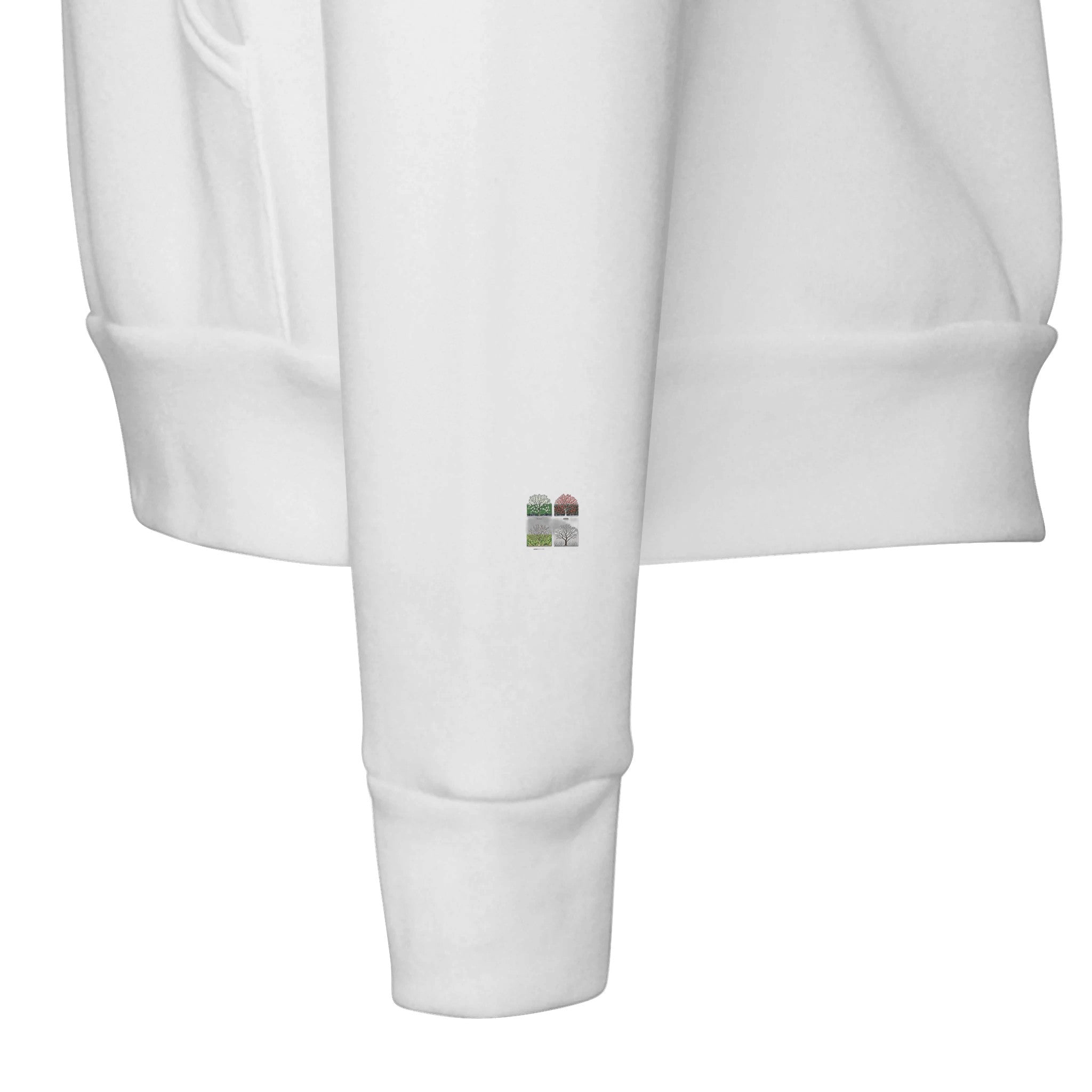 Hedgerow Four Seasons Panels Hoodie — detail view | Wild Thread Co