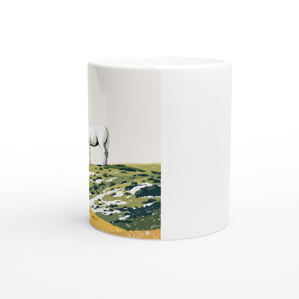 Chalk White Horse Hill Prehistoric Mug Coffee Tea Ceramic 11oz — Mug | Wild Thread Co