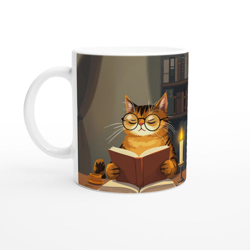 Cat Reading Book — Mug | Wild Thread Co UK
