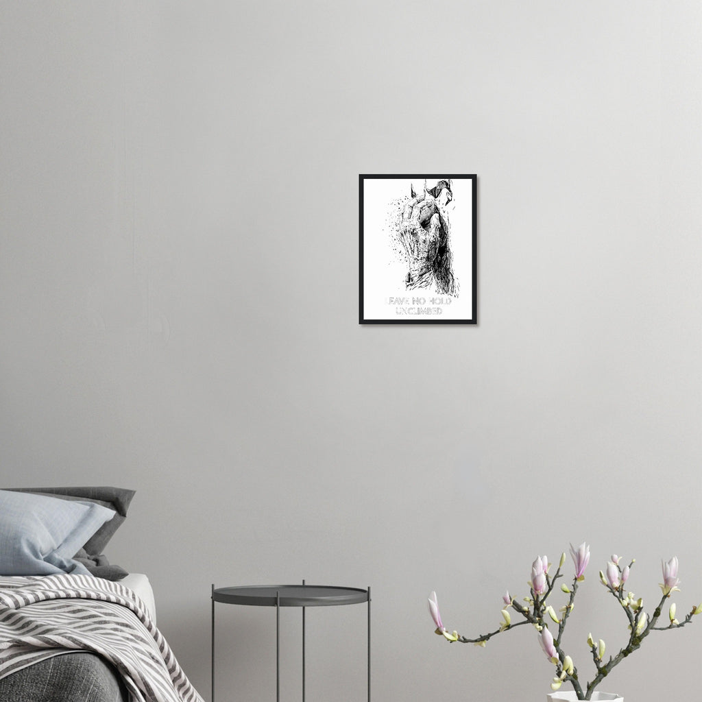 Gorpcore Climbing Obsession Framed Print Wall Art Ready to Hang UK — Framed Art Print | Wild Thread Co UK