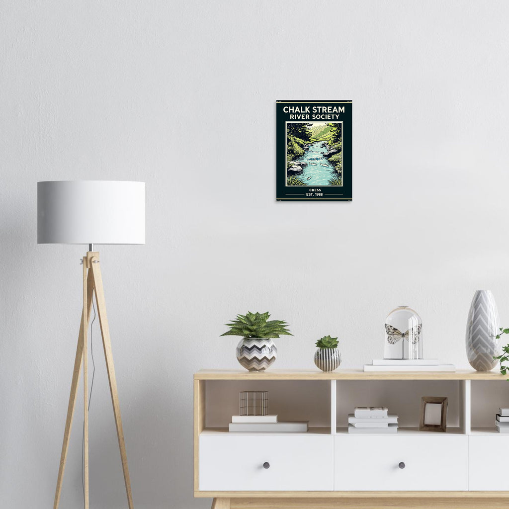 Chalk Stream Vintage Travel Poster — Art Print | Wild Thread Co